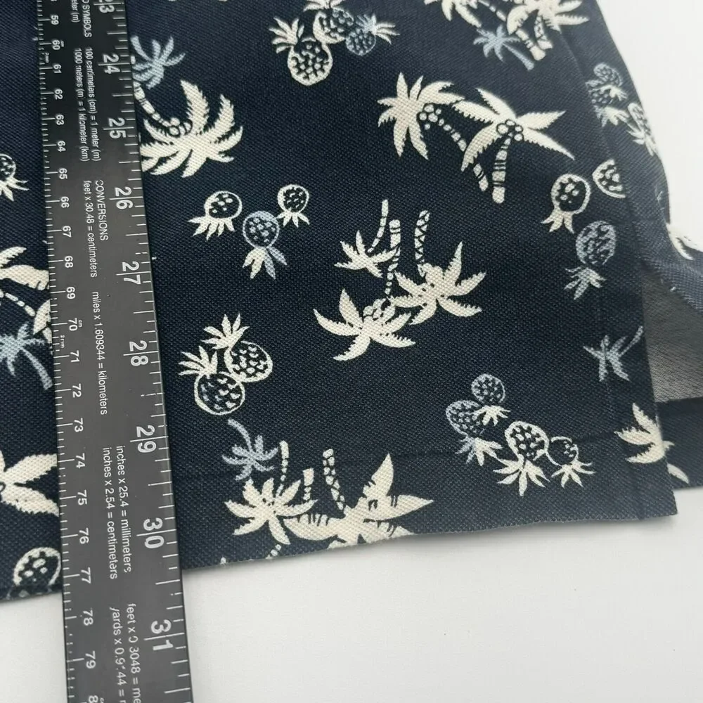 POLO RALPH LAUREN Men's XL Blue White Hawaiian Tropical Pineapple Polo‎ Shirt